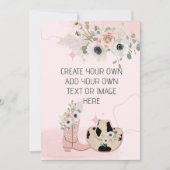 Leeg Voeg Je Eigen DIY Western Cowgirl Saddle Up T Kaart (Voorkant)