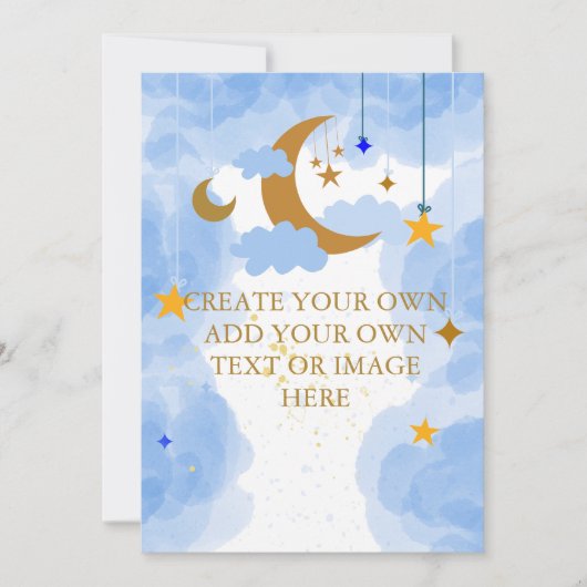 Leeg Voeg je eigen doe-het-zelf Twinkle Twinkle Li Kaart (Voorkant)