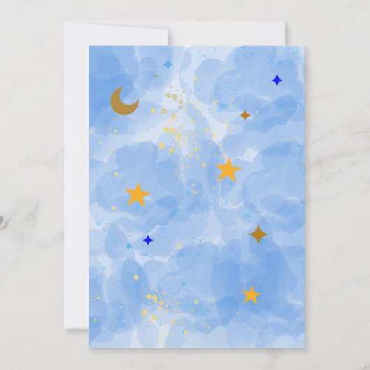 Leeg Voeg je eigen doe-het-zelf Twinkle Twinkle Li Kaart (Achterkant)