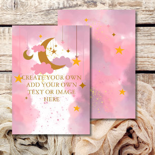 Leeg Voeg je eigen doe-het-zelf Twinkle Twinkle Li Kaart