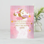 Leeg voeg je eigen doe-het-zelf Twinkle Twinkle Li Kaart (Staand voorkant)