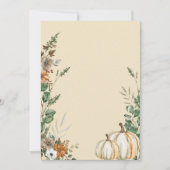 Leeg Voeg je eigen Herfst Pompoen Rustiek Bruin to Kaart (Voorkant)