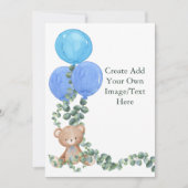 Leeg Voeg je eigen Oh Boy Beer ballon Eucalyptus t Kaart (Voorkant)