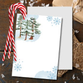 Leeg Voeg je eigen Winter sneeuw blauwe sneeuwvlok Kaart