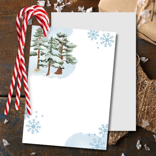 Leeg Voeg je eigen Winter sneeuw blauwe sneeuwvlok Kaart