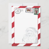 Leeg Voeg uw eigen kerstman Noordpool poststempel Kaart (Voorkant)