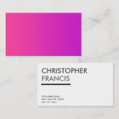 Leeg voorroze visitekaartje (Voorkant / Achterkant)