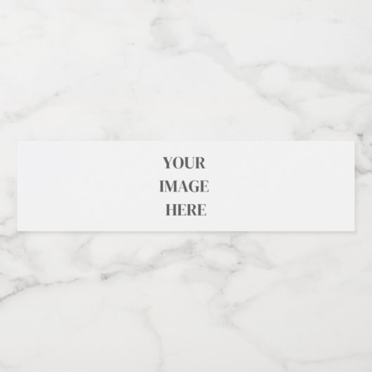 Leeg water flesetiket Sjabloon Waterfles Etiket (Enkel label)