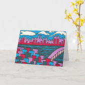 Leeg Wenskaart A4 Kaart (Gele Bloem)