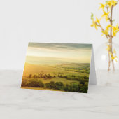 Leeg Wenskaart - de Heuvels van de Vuursteen van Kaart (Gele Bloem)