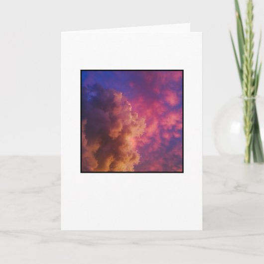 Leeg wenskaart, foto op de voorkant. kaart (Voorkant)