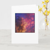 Leeg wenskaart, foto op de voorkant. kaart (Gele Bloem)