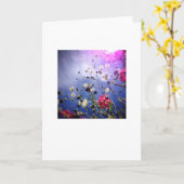 Leeg wenskaart, foto op de voorkant. kaart (Gele Bloem)