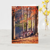 Leeg Wenskaart - Herten met kind Kaart (Gele Bloem)