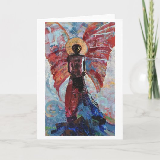 Leeg Wenskaart "hoe lang? " Kaart (Voorkant)