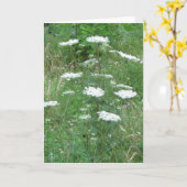 Leeg Wenskaart Kaart (Gele Bloem)