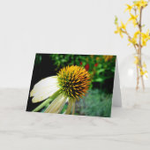 Leeg Wenskaart Kaart (Gele Bloem)