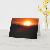 Leeg Wenskaart Kaart (Gele Bloem)