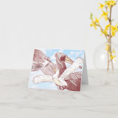 Leeg wenskaart kaart (Gele Bloem)