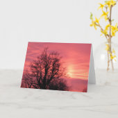 Leeg Wenskaart Kaart (Gele Bloem)