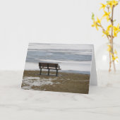 Leeg Wenskaart Kaart (Gele Bloem)