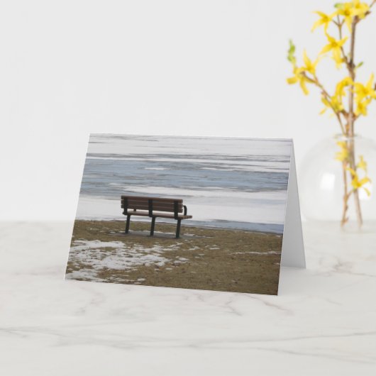 Leeg Wenskaart Kaart (Gele Bloem)