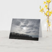 Leeg Wenskaart Kaart (Gele Bloem)