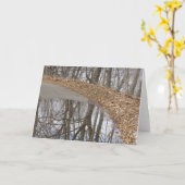 Leeg Wenskaart Kaart (Gele Bloem)