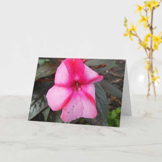 Leeg Wenskaart Kaart (Gele Bloem)