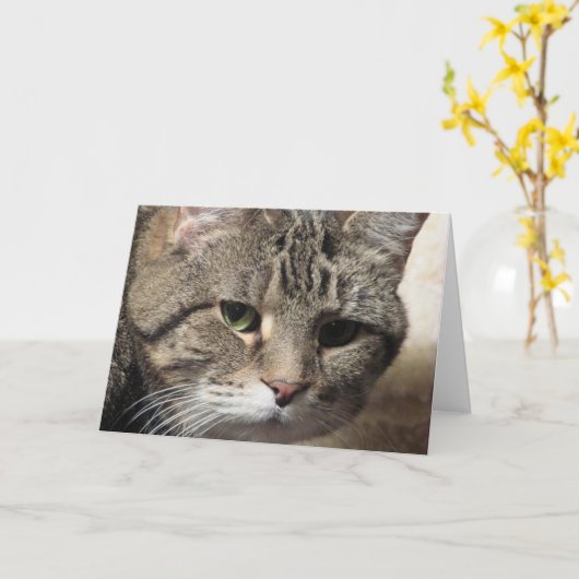 Leeg Wenskaart Kaart (Gele Bloem)