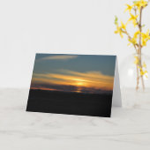 Leeg Wenskaart Kaart (Gele Bloem)