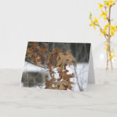 Leeg Wenskaart Kaart (Gele Bloem)