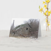 Leeg Wenskaart Kaart (Gele Bloem)