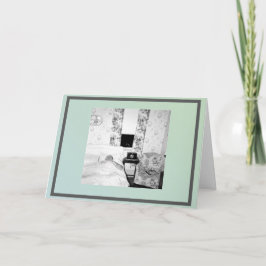 Leeg Wenskaart met grappige foto. Kaart