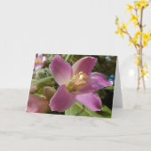 Leeg Wenskaart - Pyramid Tree Flower Kaart (Gele Bloem)