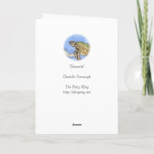 Leeg Wenskaart "Seaturtle" Kaart (Achterkant)