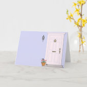 Leeg Wenskaart voorklephuis Kaart (Gele Bloem)