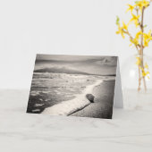 Leeg Wenskaart - zeeshell op strand Kaart (Gele Bloem)