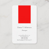 Leegbare trendy vlakte eenvoudige minimalistische  visitekaartje (Voorkant)