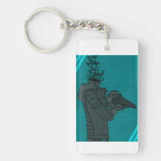 Leegte binnen. Uitstrijkje. Vastleggen. Red een le Sleutelhanger