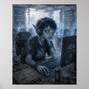 Leegte / Gamer / Internetclub Poster