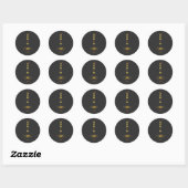 Leegte (Honrai Muichimotsu) Ronde Sticker (Vel)
