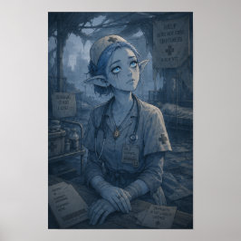 Leegte / Verpleegster / Veldhospitaal Poster
