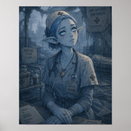 Leegte / Verpleegster / Veldhospitaal Poster