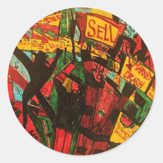leegverkopers ronde sticker (Voorkant)