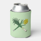Leek en Daffodil Crossed Blikjeskoeler (Blikje Voorkant)