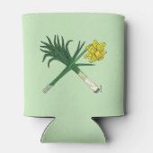 Leek en Daffodil Crossed Blikjeskoeler (Achterkant)