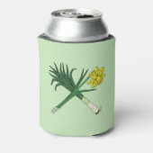 Leek en Daffodil Crossed Blikjeskoeler (Blikje Achterkant)