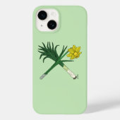 Leek en Daffodil Crossed Case-Mate iPhone Case (Achterkant)