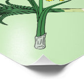 Leek en Daffodil Crossed Foto Afdruk (Hoek)